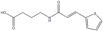 4-{[(2E)-3-thien-2-ylprop-2-enoyl]amino}butanoic acid 구조식 이미지