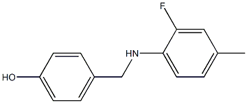 4-{[(2-fluoro-4-methylphenyl)amino]methyl}phenol 구조식 이미지