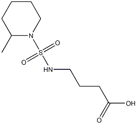 4-{[(2-methylpiperidine-1-)sulfonyl]amino}butanoic acid 구조식 이미지