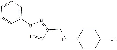 4-{[(2-phenyl-2H-1,2,3-triazol-4-yl)methyl]amino}cyclohexan-1-ol 구조식 이미지