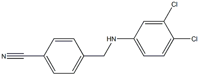 4-{[(3,4-dichlorophenyl)amino]methyl}benzonitrile Structure