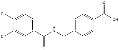 4-{[(3,4-dichlorophenyl)formamido]methyl}benzoic acid Structure