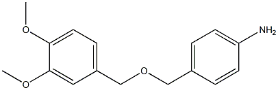 4-{[(3,4-dimethoxyphenyl)methoxy]methyl}aniline Structure