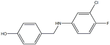 4-{[(3-chloro-4-fluorophenyl)amino]methyl}phenol 구조식 이미지