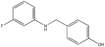 4-{[(3-fluorophenyl)amino]methyl}phenol Structure