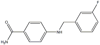 4-{[(3-fluorophenyl)methyl]amino}benzamide Structure