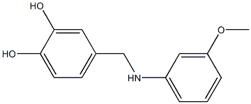 4-{[(3-methoxyphenyl)amino]methyl}benzene-1,2-diol Structure