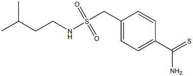 4-{[(3-methylbutyl)sulfamoyl]methyl}benzene-1-carbothioamide 구조식 이미지
