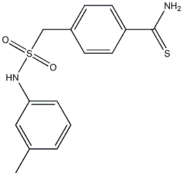 4-{[(3-methylphenyl)sulfamoyl]methyl}benzene-1-carbothioamide Structure