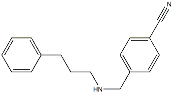 4-{[(3-phenylpropyl)amino]methyl}benzonitrile 구조식 이미지