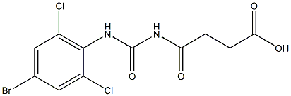 4-{[(4-bromo-2,6-dichlorophenyl)carbamoyl]amino}-4-oxobutanoic acid Structure