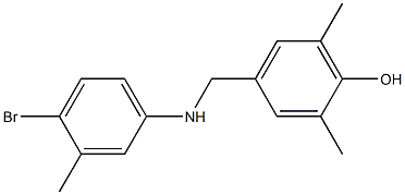 4-{[(4-bromo-3-methylphenyl)amino]methyl}-2,6-dimethylphenol Structure