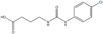 4-{[(4-chlorophenyl)carbamoyl]amino}butanoic acid 구조식 이미지