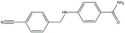 4-{[(4-cyanophenyl)methyl]amino}benzamide Structure