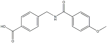 4-{[(4-methoxyphenyl)formamido]methyl}benzoic acid 구조식 이미지