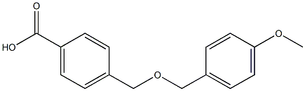 4-{[(4-methoxyphenyl)methoxy]methyl}benzoic acid 구조식 이미지