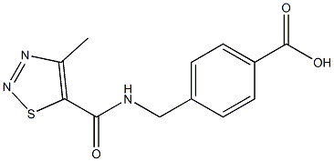 4-{[(4-methyl-1,2,3-thiadiazol-5-yl)formamido]methyl}benzoic acid 구조식 이미지