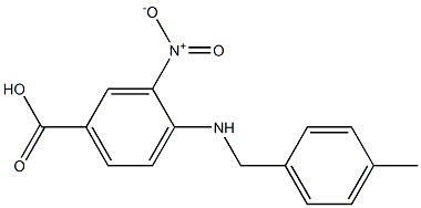 4-{[(4-methylphenyl)methyl]amino}-3-nitrobenzoic acid Structure