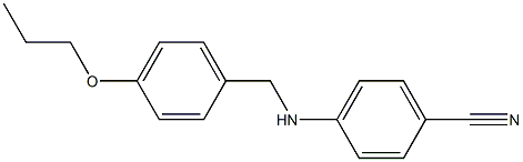 4-{[(4-propoxyphenyl)methyl]amino}benzonitrile Structure