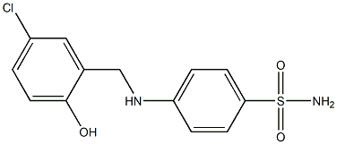 4-{[(5-chloro-2-hydroxyphenyl)methyl]amino}benzene-1-sulfonamide Structure