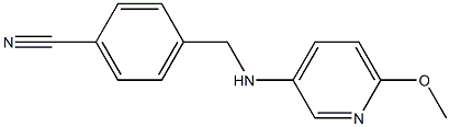 4-{[(6-methoxypyridin-3-yl)amino]methyl}benzonitrile 구조식 이미지