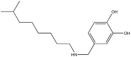 4-{[(7-methyloctyl)amino]methyl}benzene-1,2-diol 구조식 이미지