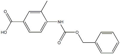 4-{[(benzyloxy)carbonyl]amino}-3-methylbenzoic acid 구조식 이미지