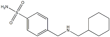 4-{[(cyclohexylmethyl)amino]methyl}benzene-1-sulfonamide 구조식 이미지