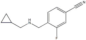 4-{[(cyclopropylmethyl)amino]methyl}-3-fluorobenzonitrile 구조식 이미지