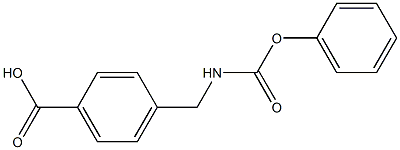 4-{[(phenoxycarbonyl)amino]methyl}benzoic acid 구조식 이미지
