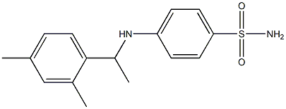 4-{[1-(2,4-dimethylphenyl)ethyl]amino}benzene-1-sulfonamide 구조식 이미지