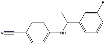 4-{[1-(3-fluorophenyl)ethyl]amino}benzonitrile Structure