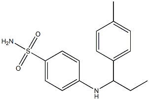 4-{[1-(4-methylphenyl)propyl]amino}benzene-1-sulfonamide Structure