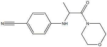 4-{[1-(morpholin-4-yl)-1-oxopropan-2-yl]amino}benzonitrile Structure