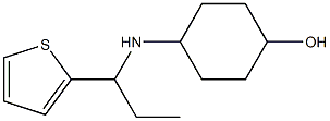 4-{[1-(thiophen-2-yl)propyl]amino}cyclohexan-1-ol 구조식 이미지