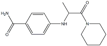 4-{[1-oxo-1-(piperidin-1-yl)propan-2-yl]amino}benzamide Structure