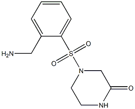 4-{[2-(aminomethyl)phenyl]sulfonyl}piperazin-2-one Structure