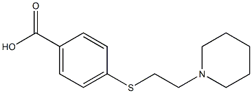 4-{[2-(piperidin-1-yl)ethyl]sulfanyl}benzoic acid Structure