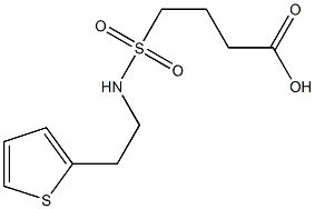 4-{[2-(thiophen-2-yl)ethyl]sulfamoyl}butanoic acid Structure