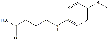 4-{[4-(methylsulfanyl)phenyl]amino}butanoic acid 구조식 이미지