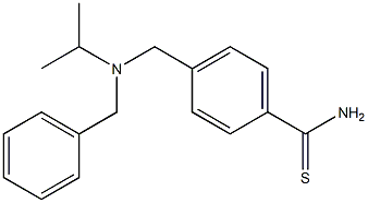 4-{[benzyl(propan-2-yl)amino]methyl}benzene-1-carbothioamide Structure