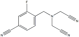 4-{[bis(cyanomethyl)amino]methyl}-3-fluorobenzonitrile 구조식 이미지