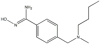 4-{[butyl(methyl)amino]methyl}-N'-hydroxybenzenecarboximidamide Structure