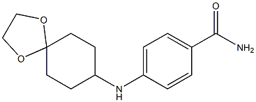 4-{1,4-dioxaspiro[4.5]decan-8-ylamino}benzamide Structure