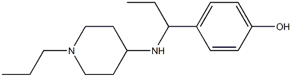 4-{1-[(1-propylpiperidin-4-yl)amino]propyl}phenol 구조식 이미지