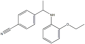 4-{1-[(2-ethoxyphenyl)amino]ethyl}benzonitrile 구조식 이미지