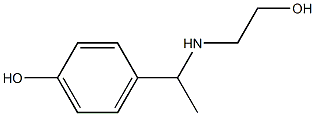 4-{1-[(2-hydroxyethyl)amino]ethyl}phenol Structure