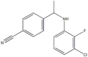 4-{1-[(3-chloro-2-fluorophenyl)amino]ethyl}benzonitrile 구조식 이미지