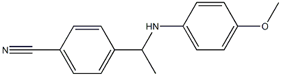 4-{1-[(4-methoxyphenyl)amino]ethyl}benzonitrile Structure