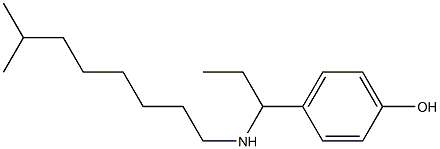 4-{1-[(7-methyloctyl)amino]propyl}phenol Structure